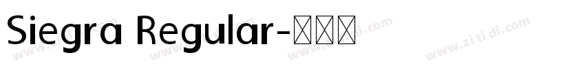 Siegra Regular字体转换